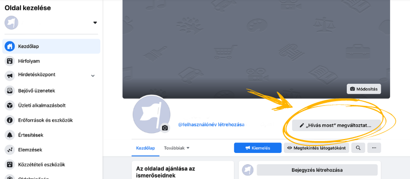 Facebook-oldal-kezeles-beonweb-gomb